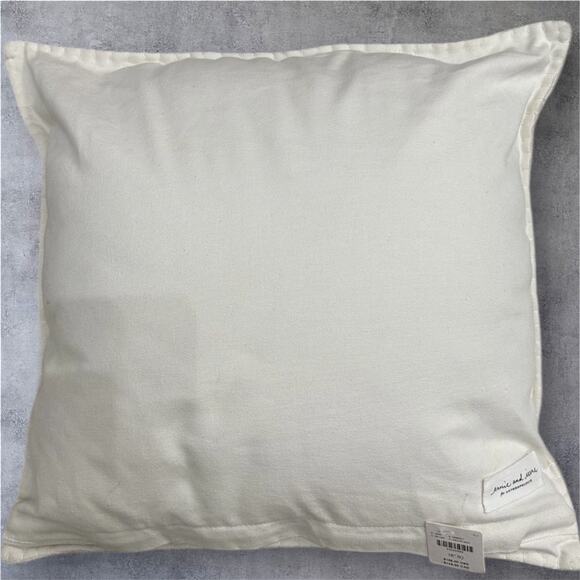 Anthropologie Throw Pillow Wool Llama Ernie & Irene Textured 3D Decorative - Picture 5 of 10